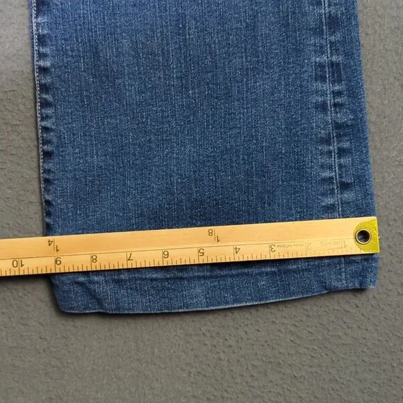 7 For All Mankind Jeans Women's 28 Blue Dojo NYD Denim Flare Wide Leg Denim - Picture 9 of 14